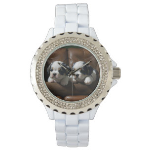 Montre Super mignonne chiots sur le canapé 1