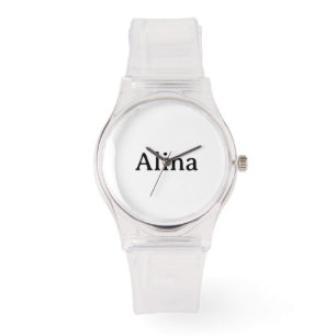 Montre supprimer le texte Bracelet en Silicone Clair