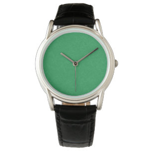 Montre Surface verte texturée avec motif tourbillonnant
