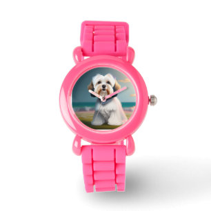 Montre Surfer Girl Maltese Terrier Dog eWatch