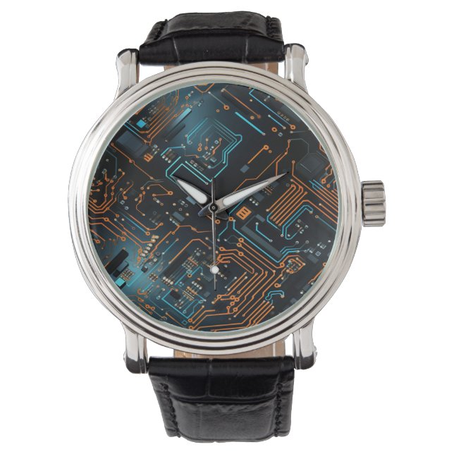 Montre Surveillance de circuit électronique (devant)