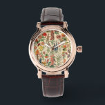 Montre Surveillance des fleurs vintages<br><div class="desc">Visitez mon magasin pour un design plus intéressant et plus de choix de couleurs => zazzle.com/colorfulworld*</div>
