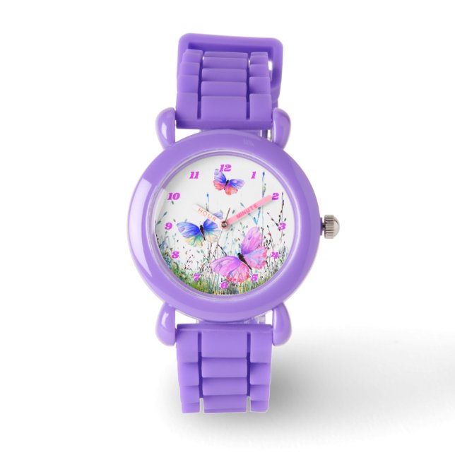 Montre Surveillance des papillons de printemps volants (Recto)