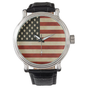 Montre Surveillance du drapeau américain vintage