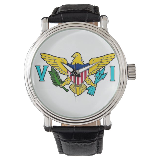 Montre Surveillance du drapeau de Virgin Island (devant)