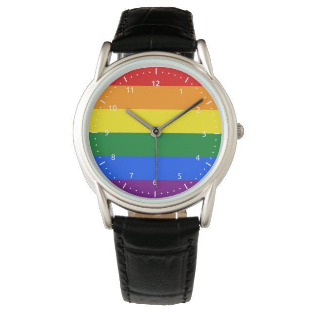Montre Surveillance du drapeau LGBT (devant)
