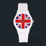 Montre Surveillance du drapeau Union Jack<br><div class="desc">Union Jack Flag Watch du Royaume-Uni - Royaume-Uni,  qui est en Grande-Bretagne. Le drapeau Union Jack symbolise l'unité entre l'Angleterre,  l'Écosse et l'Irlande. Les couleurs du drapeau de l'union jack sont rouge,  bleu,  blanc. Ce design est également disponible sur de nombreux autres produits pour vous de choisir parmi.</div>