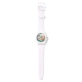 Montre Surveillance rose (Sangle)