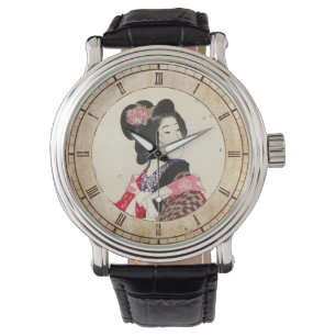 Montre Suzuki Kason Sakura japonaise femme art