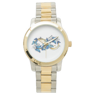 Montre Symbol Infinity of Blue Morpho Butterflies