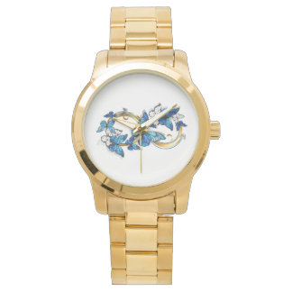 Montre Symbol Infinity of Blue Morpho Butterflies