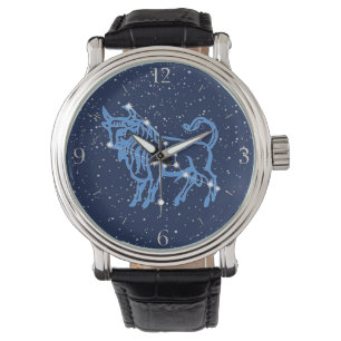 Montre Symbole astrologique de Taurus et constellation