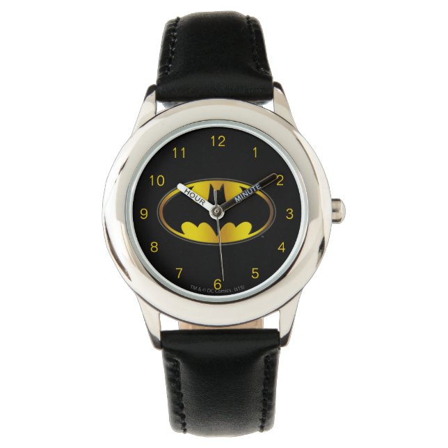 Montre Symbole Batman | Logo de dégradé ovale (devant)