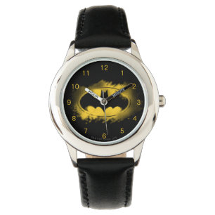Montre Symbole Batman Logo noir et jaune