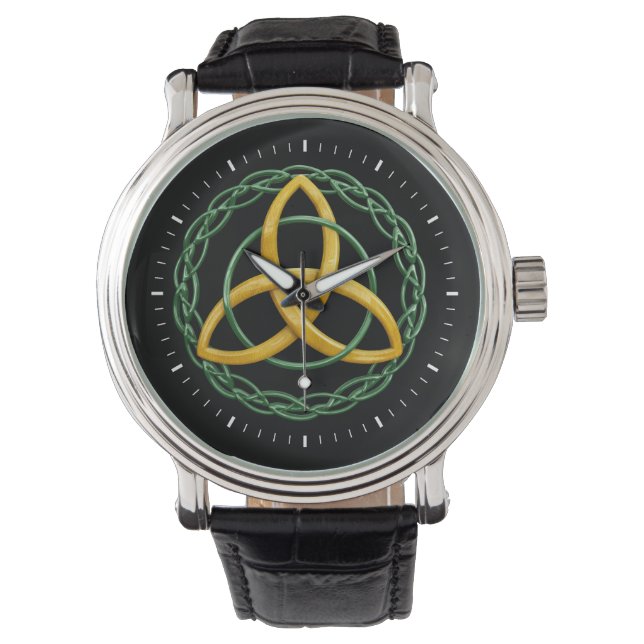 Montre Symbole Celtique Triquetra de noeud de trinité (devant)