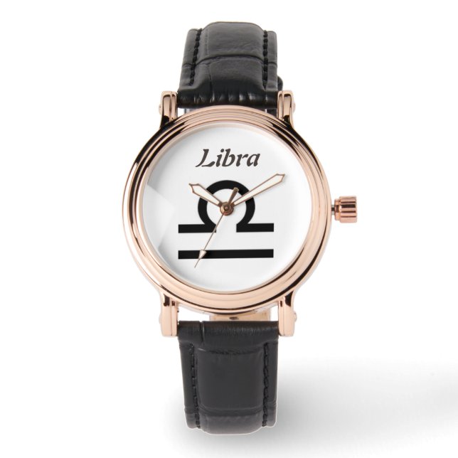 Montre Symbole de la Libra du Zodiaque. Mesdames Montres. (Recto)