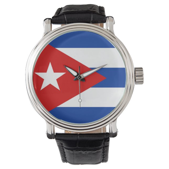 Montre symbole de la nation du drapeau cuba (devant)