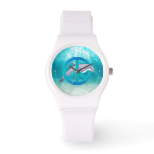 Montre Symbole de paix de dauphin