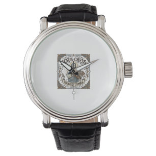 Montre Symbole de stratégie d'échecs de Jésus Stratégie d