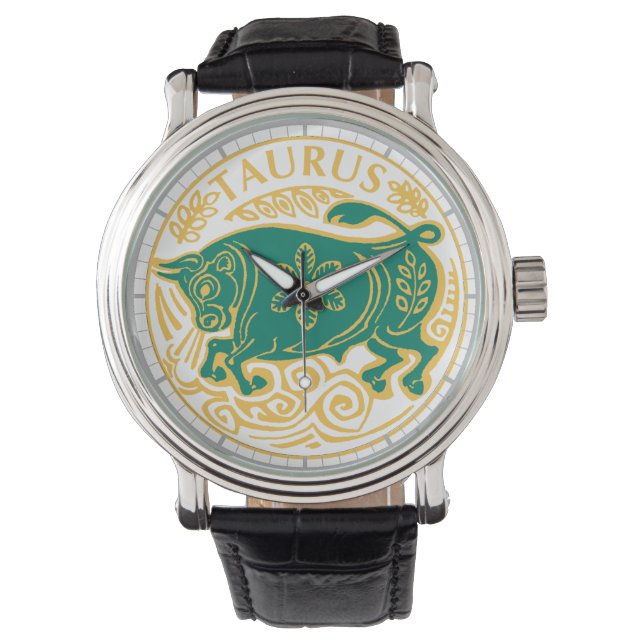 Montre Symbole de Taurus du Zodiaque (devant)