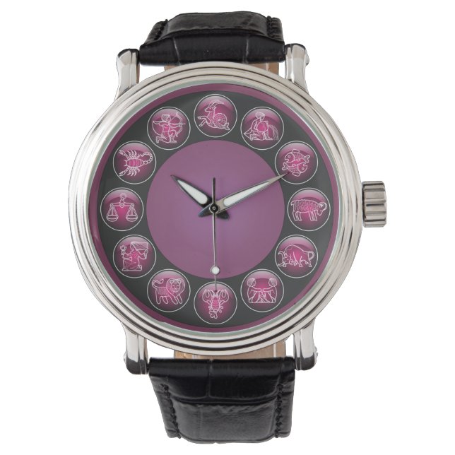 Montre Symbole du bouton Zodiac (devant)