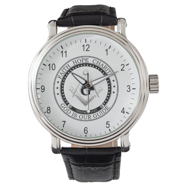 Montre Symbole franc-maçonnerie (devant)