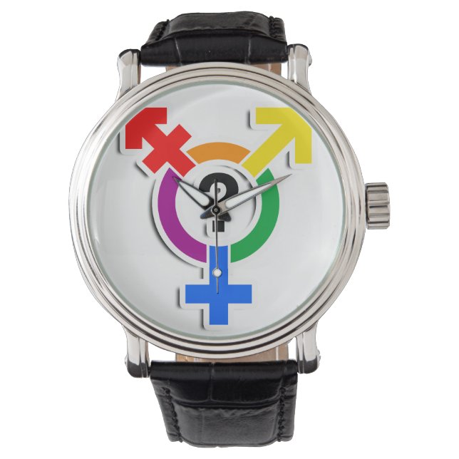 Montre SYMBOLE GENDERQUEER RAINBOW 3D -.png (devant)