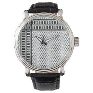 Montre Symbole Keffiyeh de la Palestine Motif de résistan