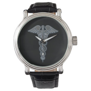 Montre Symbole Médicale d'argent Infirmières Médecins