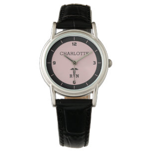 Montre Symbole Médicale RN personnalisé Infirmière Cad