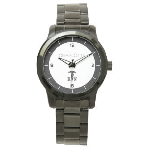 Montre Symbole Médicale RN personnalisé Infirmière diplôm