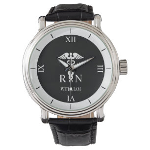 Montre Symbole Médicale RN personnalisé Nurse Roman Dia