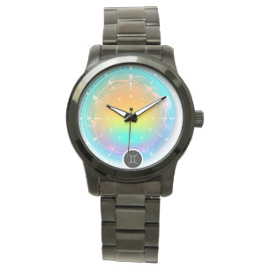 Montre Symbole moderne Zodiac Gemini Citation Air Element