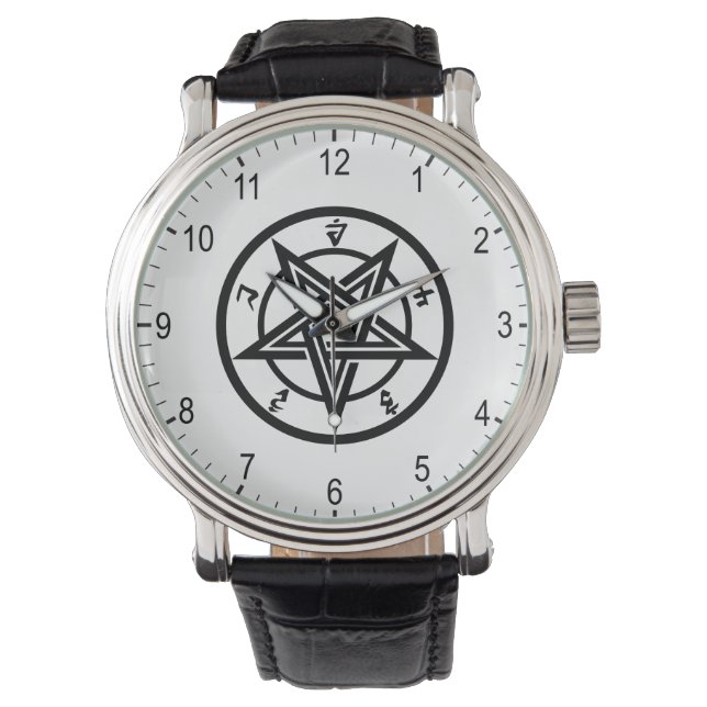 Montre Symbole pentagramme classique (devant)