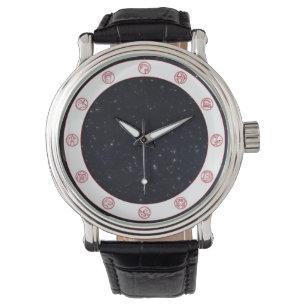 Montre Symbole zodiaque avec étoiles
