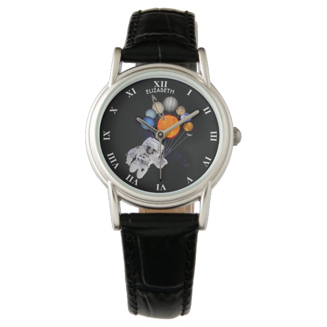 Montre Système solaire Soleil Planètes Astronaut Voie Lac (devant)
