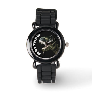 Montre T-Rex Dinosaure Nom Personnalisé