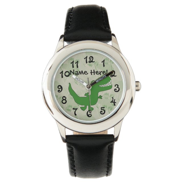 Montre T-Rex Tyrannosaurus Rex Dinosaur Cartoon Enfants G (devant)