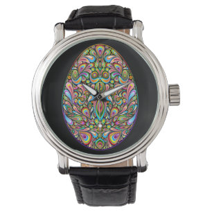 Montre T-Shirt Bio pour Enfants Motif Psychédélique Œuf d