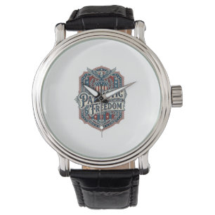 Montre T-shirt graphique vectoriel Gospel Country patriot