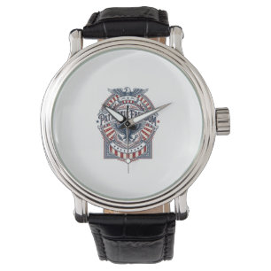 Montre T-shirt graphique vectoriel USA Foi patriotique co