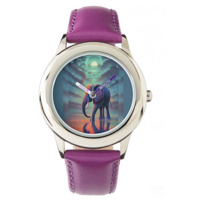 Montre T-Shirt indien Elephant 3 Classeur Bague (devant)