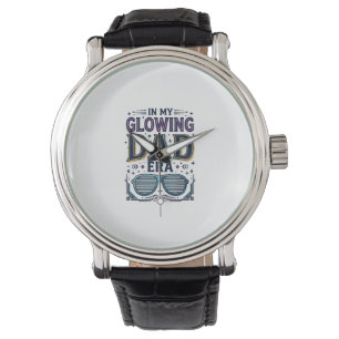 Montre T-shirt lunettes de soleil néon rétro de l'ère Pap