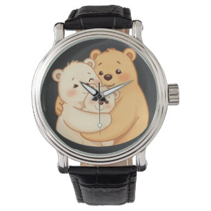 Montre T-shirt pour femme avec un chat dodu mignon Cadeau