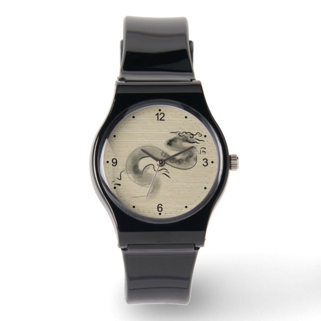 Montre Tableau original Dragon chinois Année Anniversaire (Recto)