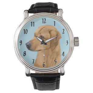 Montre Tableau Rhodesian Ridgeback - Art Chien original