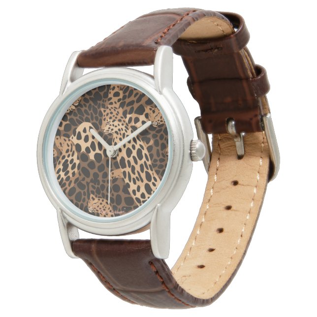 Montre Taches de félins (Incliné)