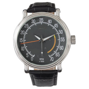 Montre Tachymètre de voiture de sport classique du milieu