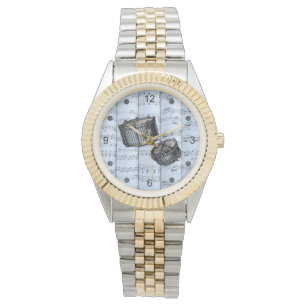 Montre Tambours Snare ~ Partition roulée ~ Tint Bleu Reto