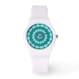 Montre Tangager Turquoise et Turquoise Croissant Bleu Lun